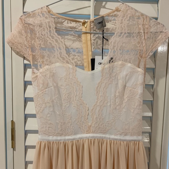 ASOS Scalloped Lace Midi Dress NWT - Picture 7 of 16